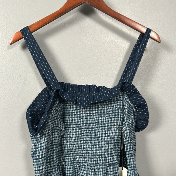 Tularosa Nicki Dress in Sea Off Shoulder Cotton Cottage look dress size small - Picture 5 of 12